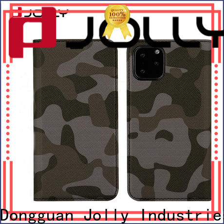 Jolly pu leather initial phone case supplier for sale