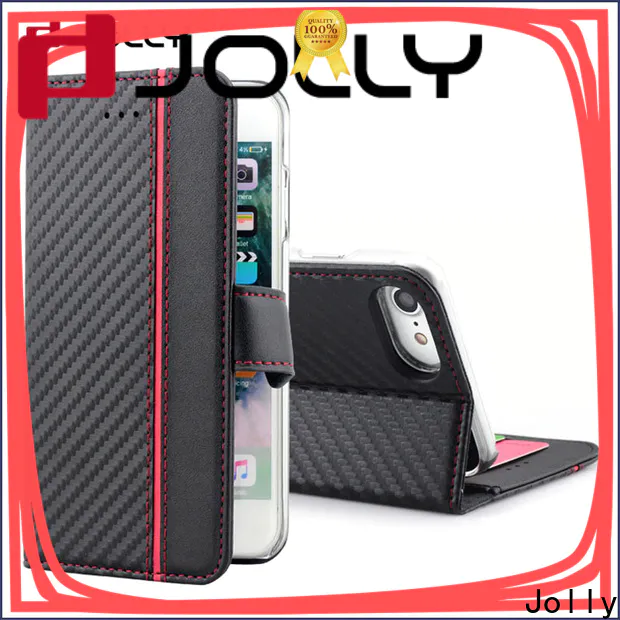 Jolly android phone cases with credit card holder for iphone x