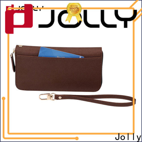 Jolly new cell phone wallet purse with slot for apple