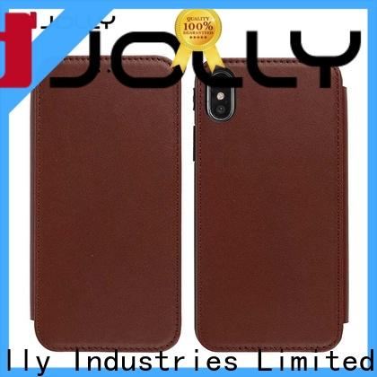 Jolly folio cell phone protective covers with slot for iphone xs