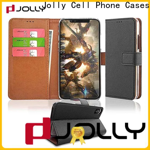 Jolly zip around magnetic wallet phone case supply for sale