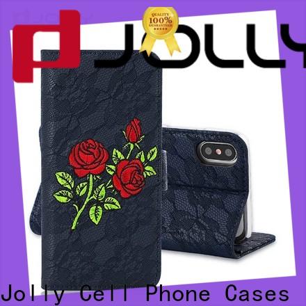 Jolly cell phone wallet case for busniess for mobile phone
