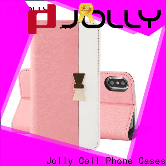 Jolly personalised leather phone case manufacturer for iphone xs