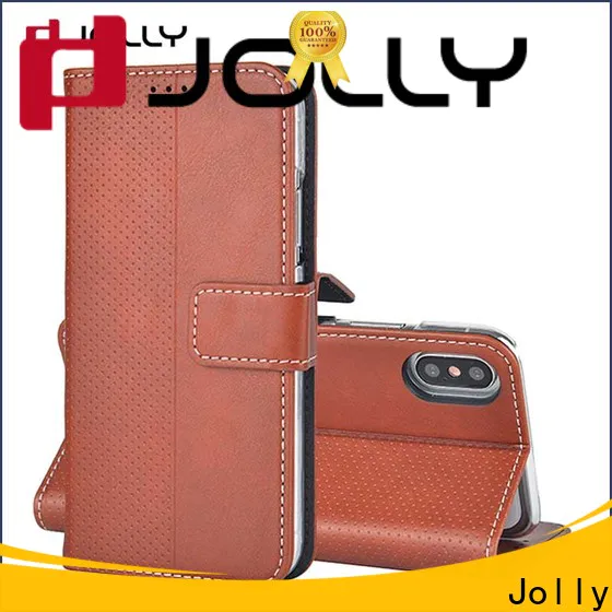 Jolly best cell phone wallet wristlet for busniess for iphone xs
