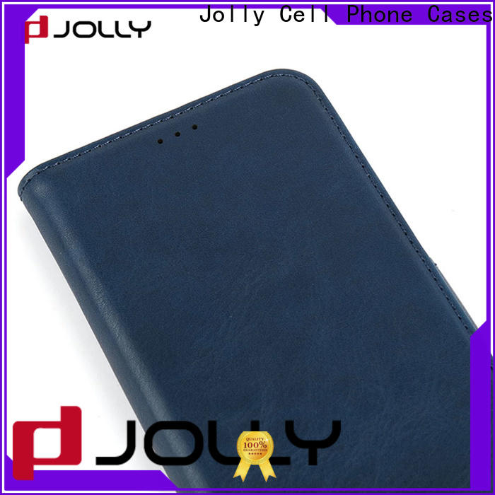 Jolly custom magnetic flip phone case supply for iphone xs