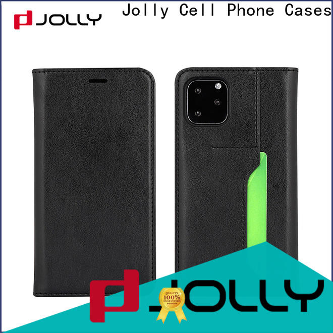 Jolly pu leather magnetic flip phone case company for sale