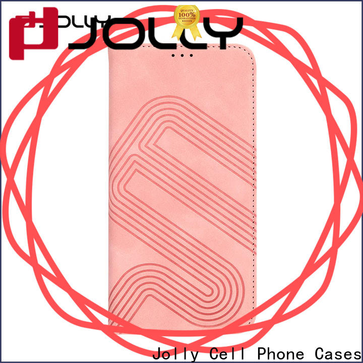 Jolly high quality magnetic flip phone case company for iphone xs