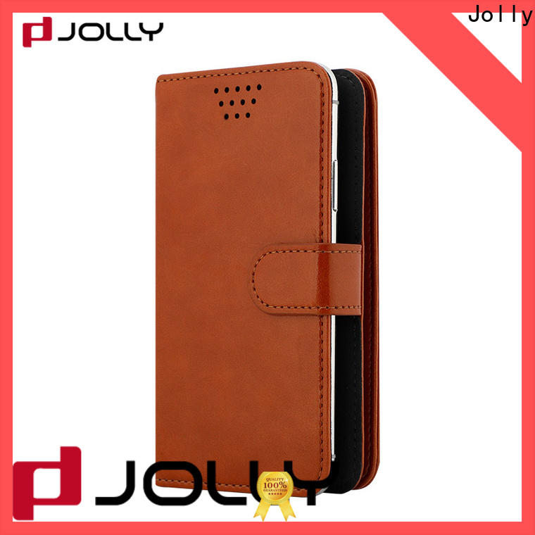 Jolly leather phone case for busniess for sale