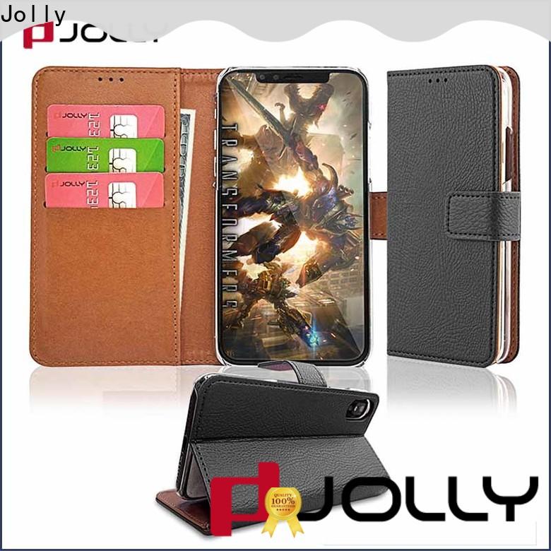 Jolly high quality leather wallet phone case supplier for mobile phone