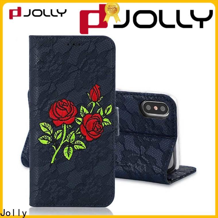Jolly high quality magnetic wallet phone case manufacturer for sale