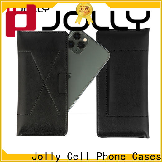 Jolly best phone case maker with id and credit pockets for apple