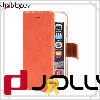 Jolly latest wallet style phone case with printed pattern cover for apple