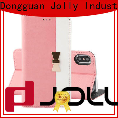 Jolly personalised leather phone case with id and credit pockets for iphone xs