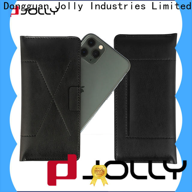 Jolly leather phone case maker with slot for apple