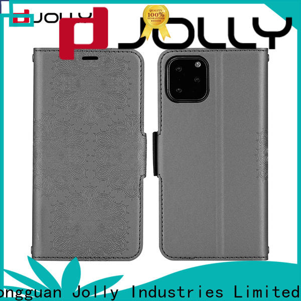 Jolly custom cell phone protective covers with id and credit pockets for iphone xs