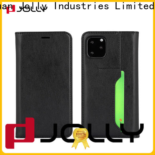Jolly pu leather flip cell phone case for busniess for mobile phone