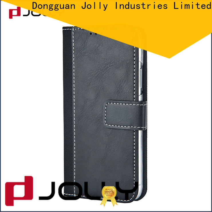Jolly wholesale cell phone wallet wristlet with credit card holder for iphone xs