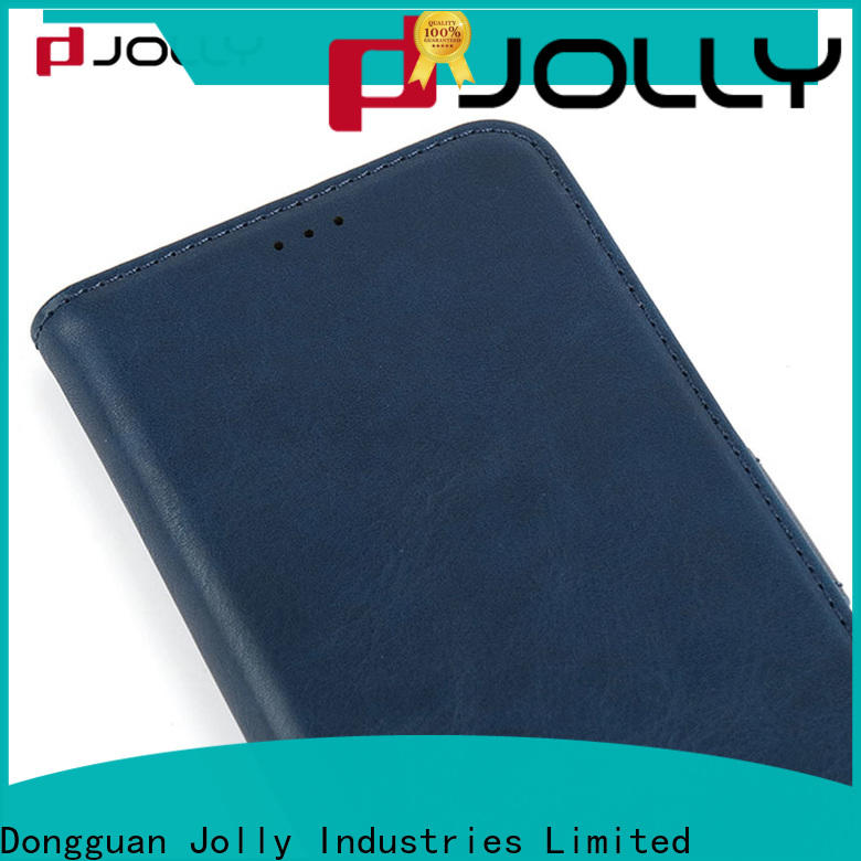 Jolly latest leather phone case with slot for sale
