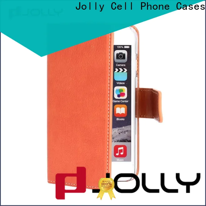Jolly top leather cell phone wallet company for sale