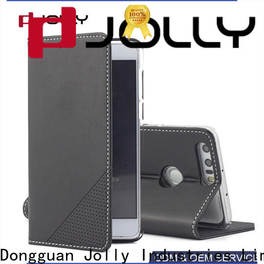 Jolly wholesale leather phone case with slot for iphone xs