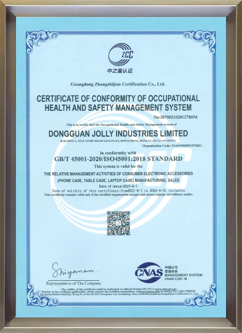 ISO45001 Occupational Health&Safety Management System