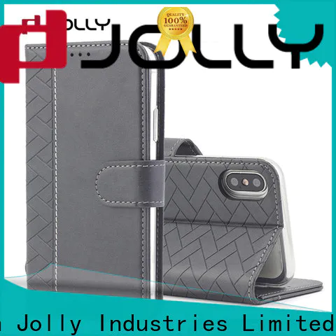 real carbon fiber leather cell phone wallet case with cash compartment for mobile phone