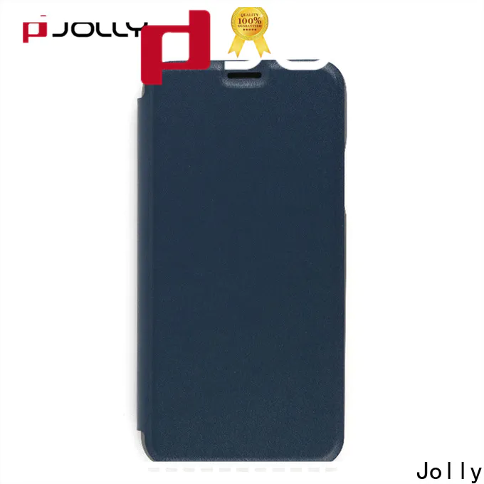 Jolly new leather flip phone case supplier for iphone xs