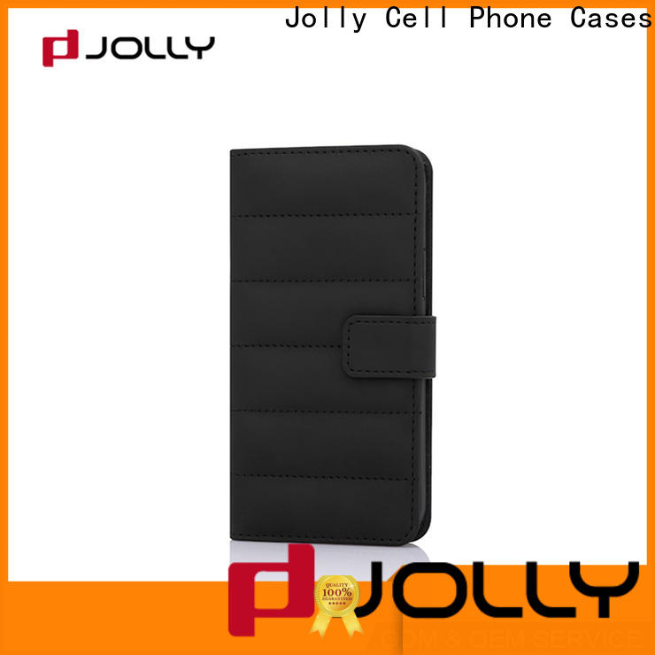 high quality leather flip phone case manufacturer for mobile phone