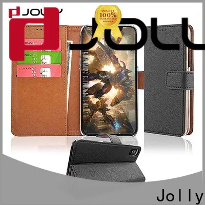 Jolly high quality wallet case with printed pattern cover for mobile phone