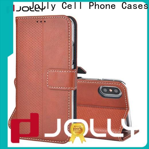 real carbon fiber wallet case with cash compartment for mobile phone