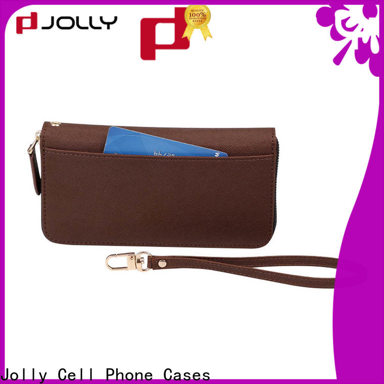Jolly cell phone wallet supplier for apple