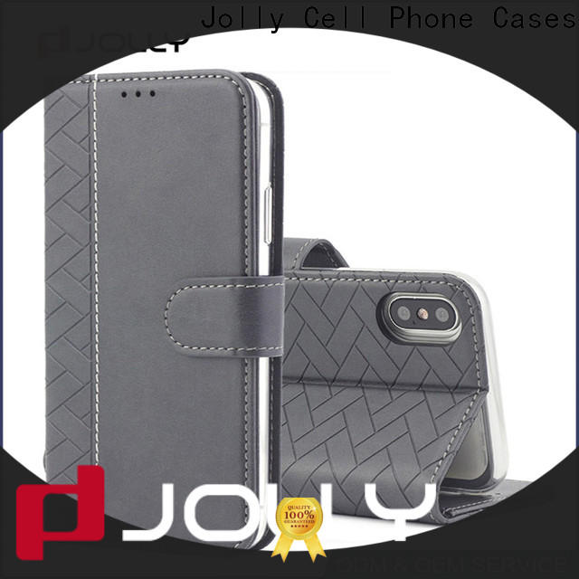 Jolly wallet purse phone case supplier for apple