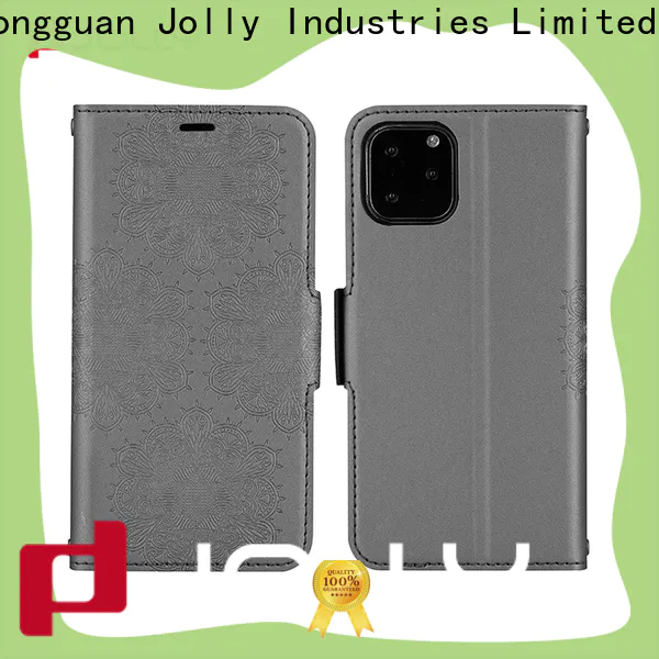 Jolly best note 9 flip wallet case supply for iphone 13