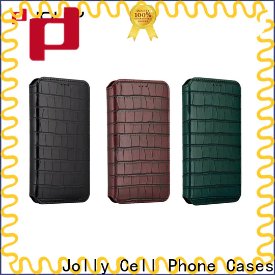 Jolly best iphone 12 pro flip wallet case suppliers for mobile phone