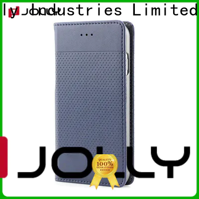 Jolly high quality magnetic phone case with credit card holder for sale