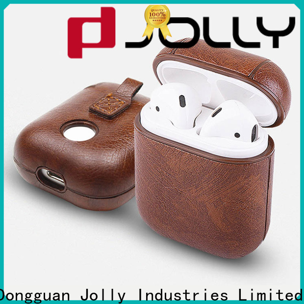 Jolly custom airpods pro leather case manufacturers for iphone xr