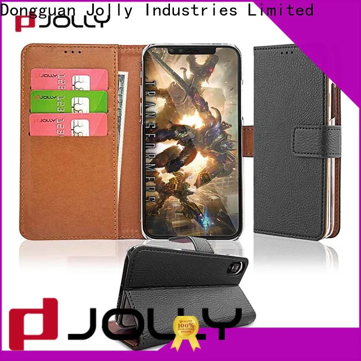 Jolly iphone 11 flip wallet case factory for iphone xr
