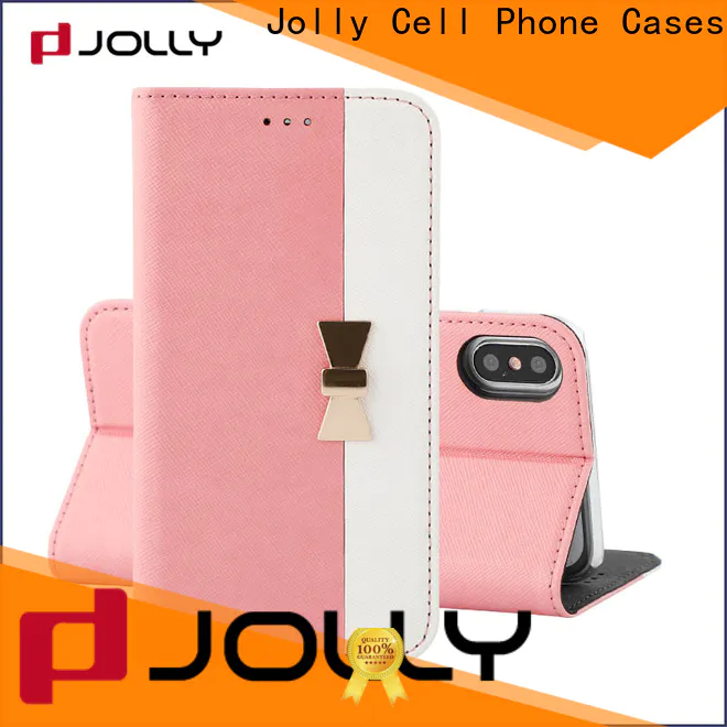 Jolly high-quality note 9 flip wallet case company for mobile phone
