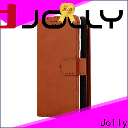 Jolly mobile phone accessories leather phone case factory for mobile phone