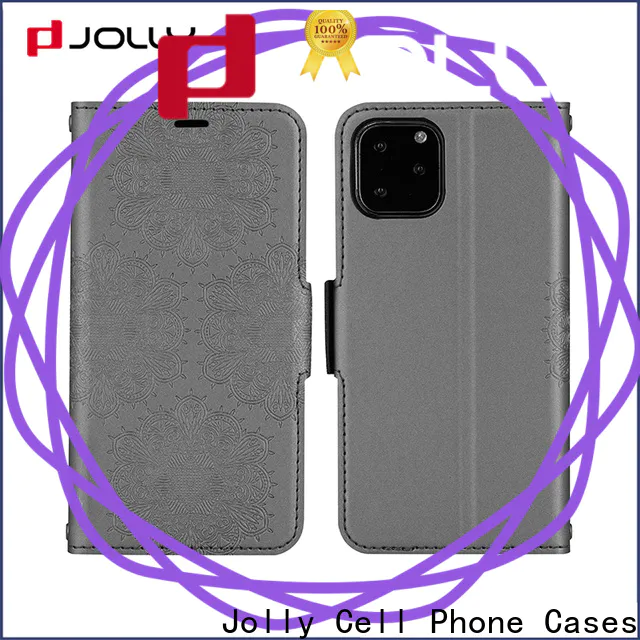 Jolly cute flip wallet case company for mobile phone