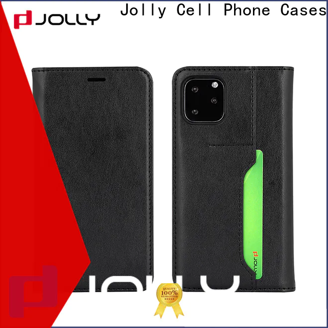 Jolly iphone 12 pro max flip wallet case supply for mobile phone