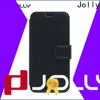 Jolly latest note 9 flip wallet case suppliers for iphone xr