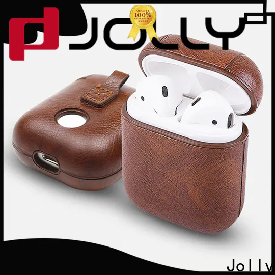 Jolly hot sale leather case airpods suppliers for mobile phone