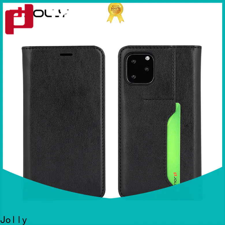 Jolly iphone 12 flip wallet case manufacturers for mobile phone