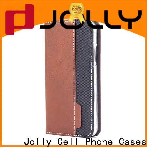 Jolly custom samsung flip wallet case company for mobile phone