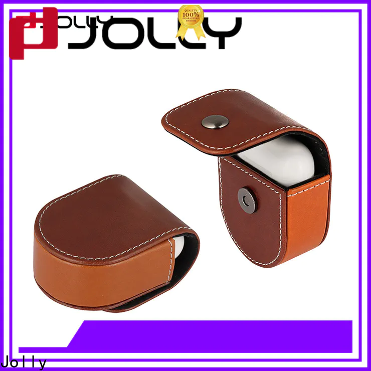 Jolly custom leather case airpods company for iphone xr