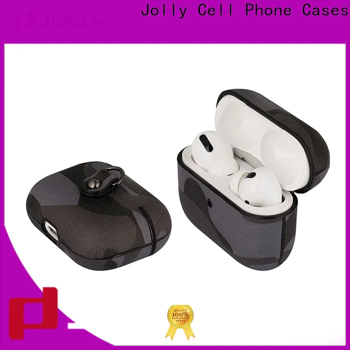 Jolly top leather air pod pro case company for iphone xr