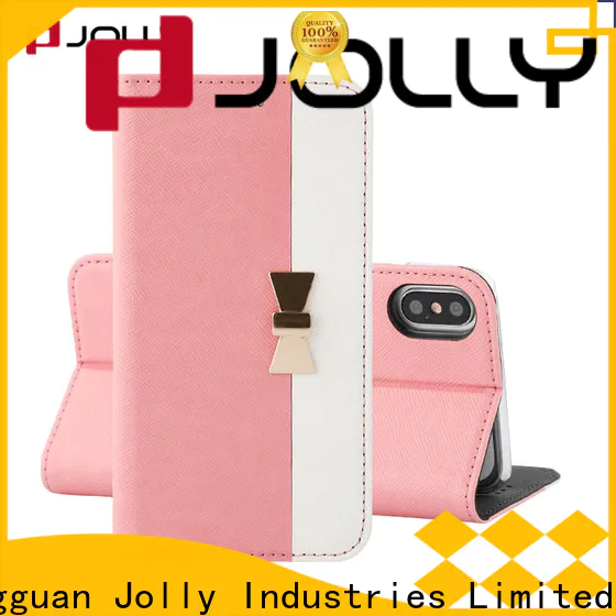 Jolly best iphone 12 pro flip wallet case supply for iphone 14