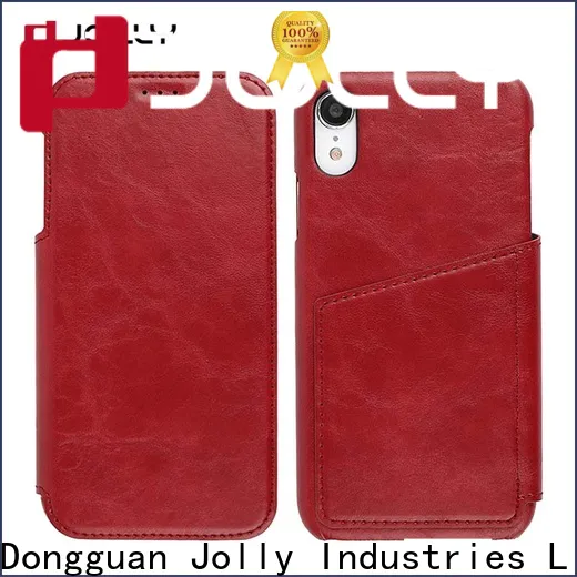 Jolly samsung flip wallet case factory for iphone xr