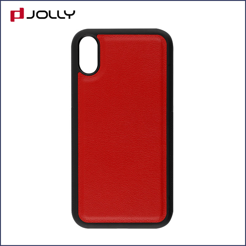 first layer hard cover cell phone cases with slot kickstand for iphone x Jolly-7